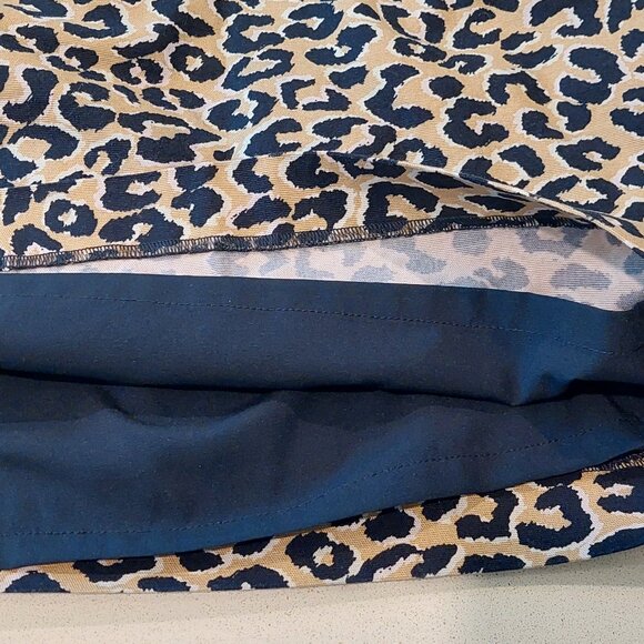 Talbots Leopard Print Lined Straight Mini Skirt Size 2 - Picture 10 of 11